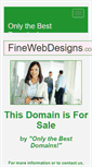 Mobile Screenshot of finewebdesigns.com